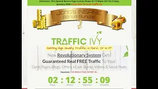 Traffic Ivy Members Area ◷ Traffic Ivy Review And Demo◷Members Area Review Of Traffic Ivy