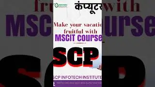 Computer education || SCP Infotech Institute Sarita Vihar New Delhi India.