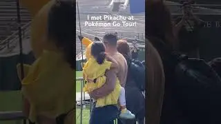 I met Pikachu at #pokemongotour !❤️ #pokemongotour #shortsfeed #youtubeshorts #pikachu
