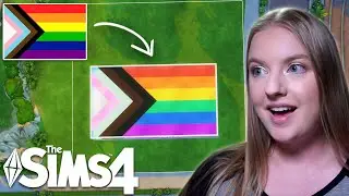 🌈 I built a PRIDE FLAG house in The Sims 4! 🌈