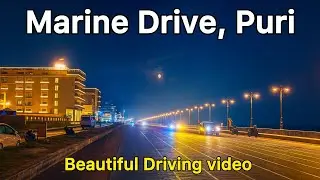 Night Drive on Marine Drive, Puri | Scenic Sea Beach Road Experience 