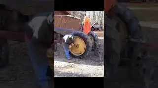Again no time to edit videos but here's flipping the wheels to get the Massey in the shop