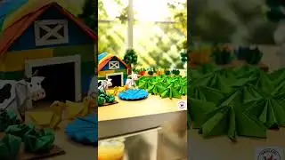 Colorful Origami Farm | Paper Animals and Rainbow Barn