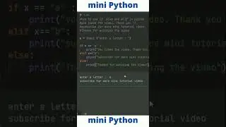 Mini tuto Python programmation in 60s #2