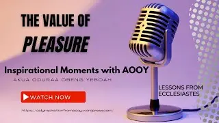 the value of pleasure
