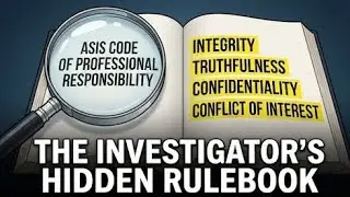 ASIS PCI - The Investigator's Code: ASIS Professional Responsibility & Ethics ⚖️🕵️‍♂️