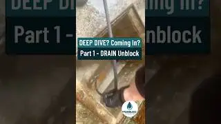 DEEP DIVE? Coming In? Drain Unblock Plymouth part 1 #shorts - #drainjetting #plymouthuk #drainrods