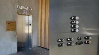 VERY FAST Otis Gen2 MRL Traction Outdoor Garage Elevator @ Kimpton Sawyer Hotel, Sacramento, CA