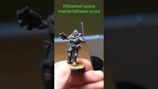 kitbashed warhammer 40k space marine scout