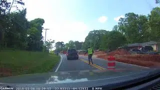 Running Over A Flagger