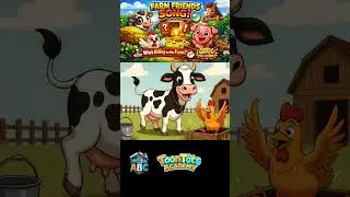 Moo Cluck Oink! 🐮🐔🐷 | Farm Animals Song for Kids #Shorts