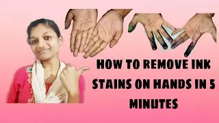 how to remove ink stains on hands in 5 minutes