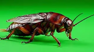 Realistic Cockroach Green Screen Video for VFX & Video Editing