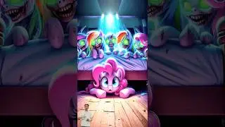 ❤️ Pinkie Pie Is Under Bed From Zombies Pony Attack 🥰