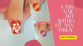Easy nail art without using any tools 💅🏻✨ | Live nail art session 💅🏻✨