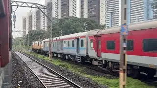 Deccan Queen Overtakes LTT-Prayagraj Duranto Express two times between Kurla-Thane Section