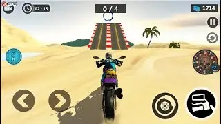 Beach Motorbike Stunts Master 2019 - Impossible Bike Stunts - Android Gameplay FHD