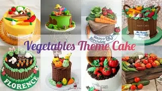 How to decorate Vegetables theme cakes || Vegetables theme cake decoration ideas || সবজি থিম কেক