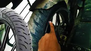Michelin Rear Tyre Upgrade on TVS Apache RTR 160 4V BS4 🔥 Massive Grip Change!