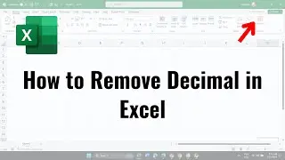 How to Remove Decimal in Excel