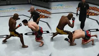 The PERFECT Clinch knee to the stomach FOLDED him!