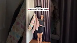 ✨️Pinteresty sweater haul ✨️ ❤️#flipkart #pinterest #winter #sweater #shorts #viralshorts