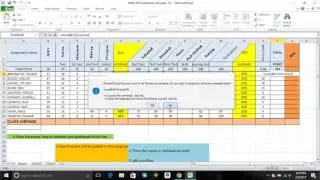 Excel Spread Sheet