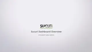 Sucuri Security & Firewall Dashboard: Overview