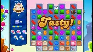 Candy Crush Saga Level 11674 - 3 Stars, 28 Moves Completed, No Boosters
