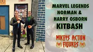 MARVEL LEGENDS NORMAN OSBORN & HARRY OSBORN SUITED BODY KITBASH ACTION FIGURE
