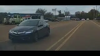 2 Vehicle Accident - Yazoo City, MS on Broadway - November 22, 2023, 2:05pm - Dashcam Caught
