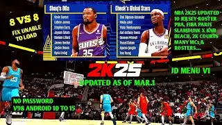 NBA 2K25 ANDROID TEAM SHAQ VS TEAM CHUCK 8 VS 8 NBA ALL-STAR GAME GAMEPLAY V98 UPDATED JD V1