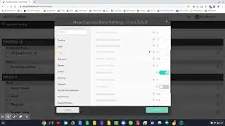 AstroPrint: Creating Slicing Settings