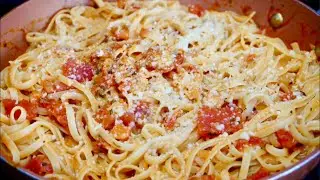 Pasta en vodka sauce! Riqu&iacute;sima, r&aacute;pida y muy f&aacute;cil.