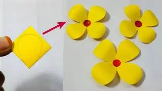 How to Make Paper Flowers |Easy PaperFlowers | DIY Flower Making |Simple PaperFlower Craft