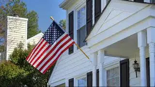 Wood Flag Pole & Aluminum Bracket (01001, 03004) from Evergreen
