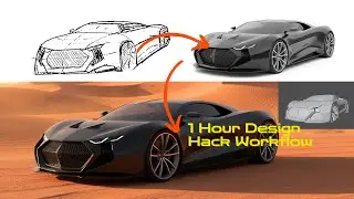 Car Design FASTER THAN EVER! Sketch + 3D + AI
