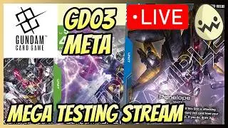 Gundam Card Game: GD03 Mega Testing Session!