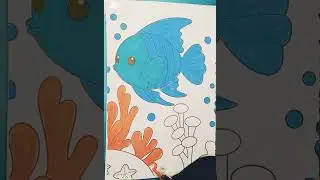 Beautiful Fish Coloring 🎨  #cartoon #kids #drawing #viralvideo #trendingshorts #shortsfeed #shorts