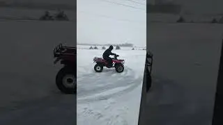 still no snow this year #4wheeler #honda #friends #fyp #wthisgoingon #wthelly #fypシ #driveslow #snow