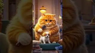 cat rescue dog#cat anime video#like subscribe#ytshort#