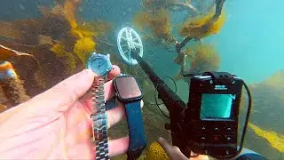 Found $30,000 TAG Watch?? Metal Detecting UNDERWATER Cliff Jumps!!