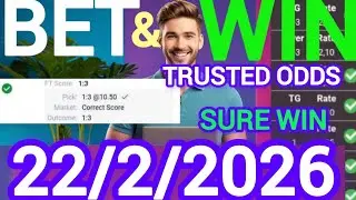 Correct Score Tips & football Predictions Today | 22/2/2026| Expert Football Bets & Sure Wins 