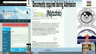 HP-PAT/ Documents required during admission in Polytechnic in Himachal Pradesh (#2019)