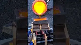Metal Casting Copper Ingot #heinrichsmade #copper #metalcasting