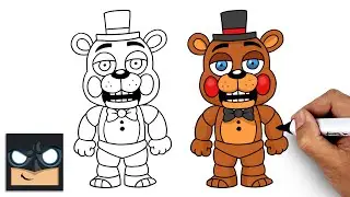 How to Draw Toy Freddy | Five Nights at Freddy's