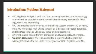 DTIO: Unifying I/O for HPC and AI – Keith Bateman, Illinois Institute of Technology - HUG24