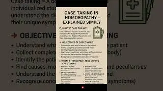case taking in Homeopathic