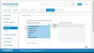Creating an HTTPS Inspection Policy | Web Filtering | Smoothwall