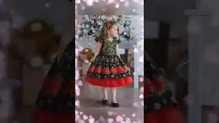 Cute Baby Girl's Digital Print Frock 👗Stylish Knee Length Dress #shorts #amazonfinds